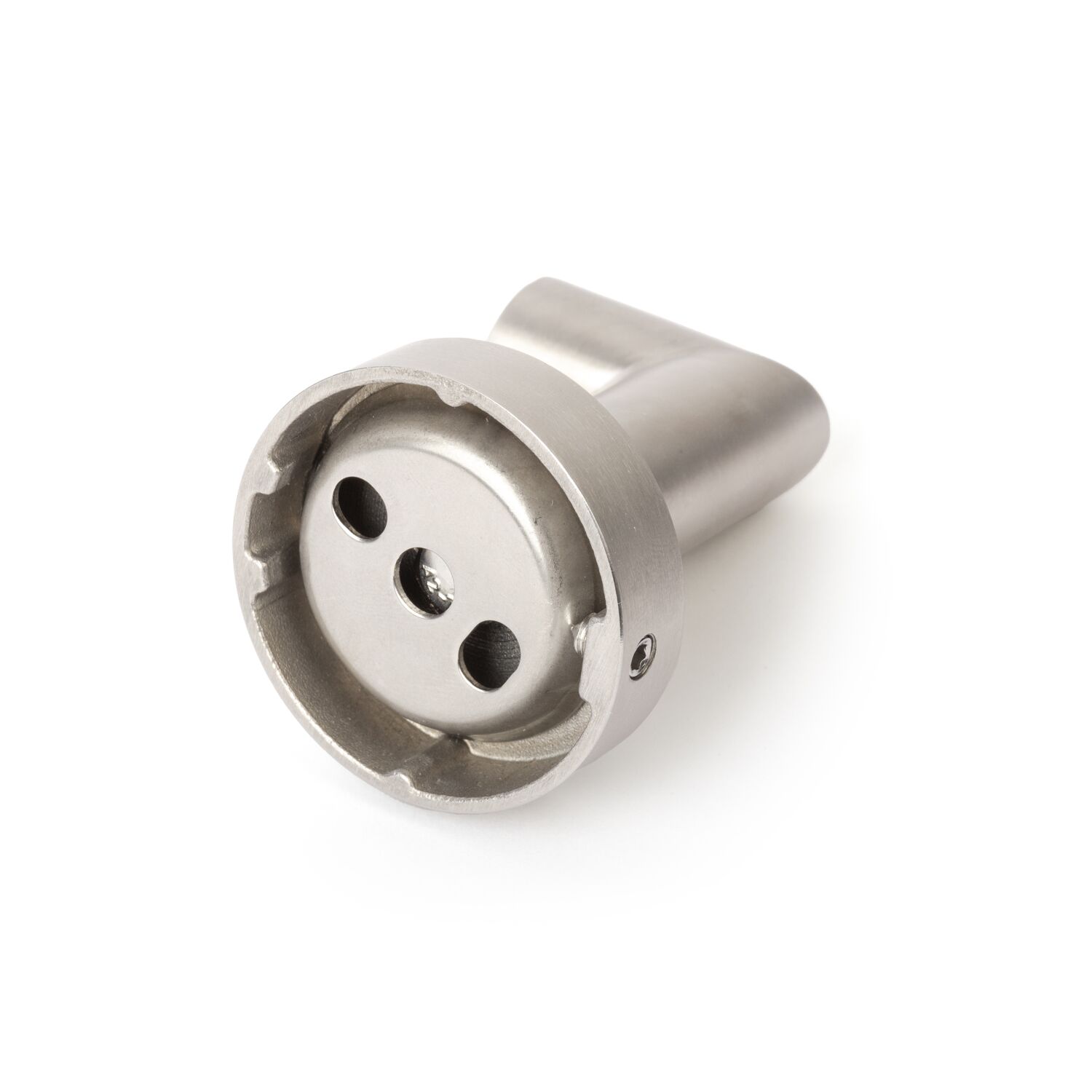 Patère HOTEL en laiton argent mat