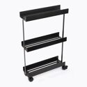 Desserte roulante 3 niveaux AURA Noir