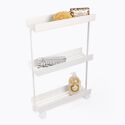 Desserte roulante 3 niveaux AURA Blanc