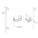 Panier barre de douche inox brillant - Remix