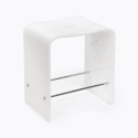Tabouret blanc 40 cm LINE