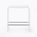 Tabouret blanc 40 cm LINE