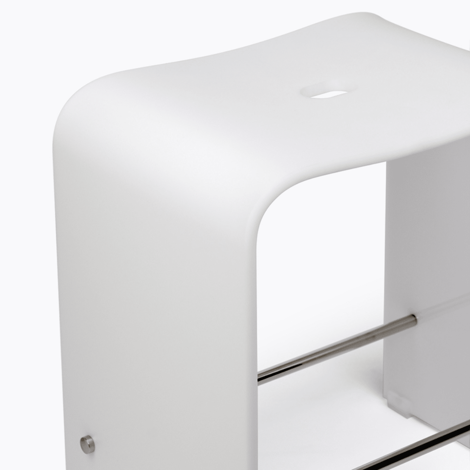 Tabouret blanc 40 cm LINE