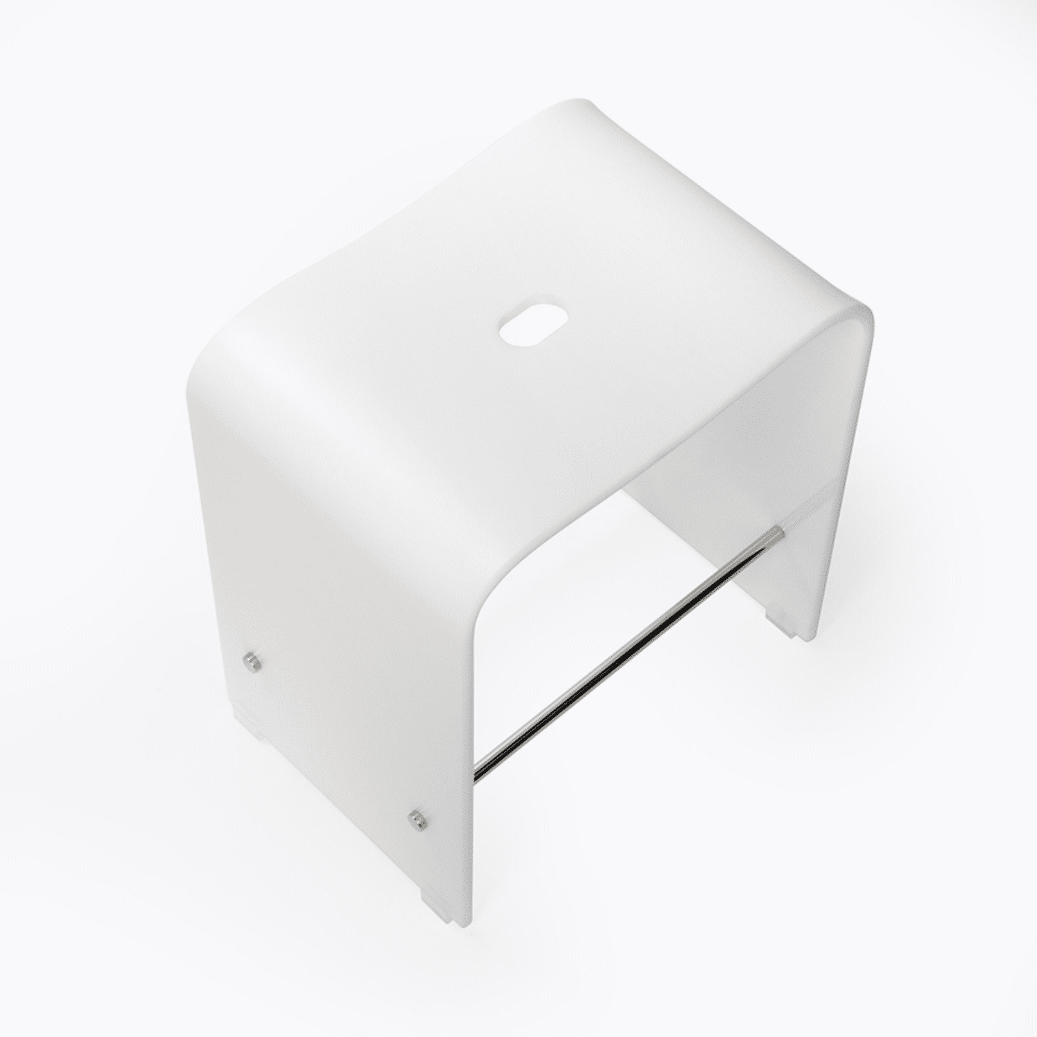 Tabouret blanc 40 cm LINE