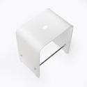 Tabouret blanc 40 cm LINE
