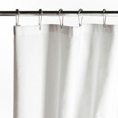 Rideau de douche blanc...