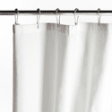 Rideau de douche blanc LINOS 180x200 cm