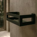 Etagère murale de salle de bain noir - CLASS