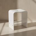 Tabouret blanc 40 cm LINE