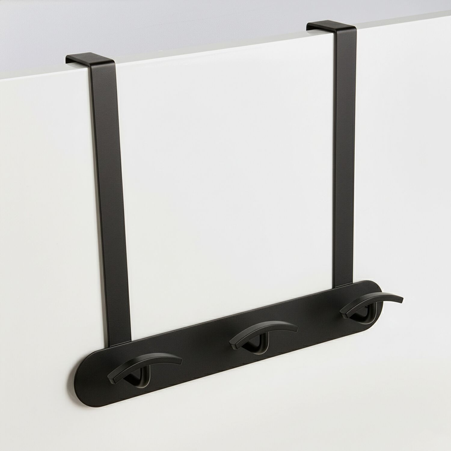 Patère 3 têtes CLUB noir mat – Inox overdoor