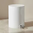 Poubelle à pédale blanc brillant 3L STEP