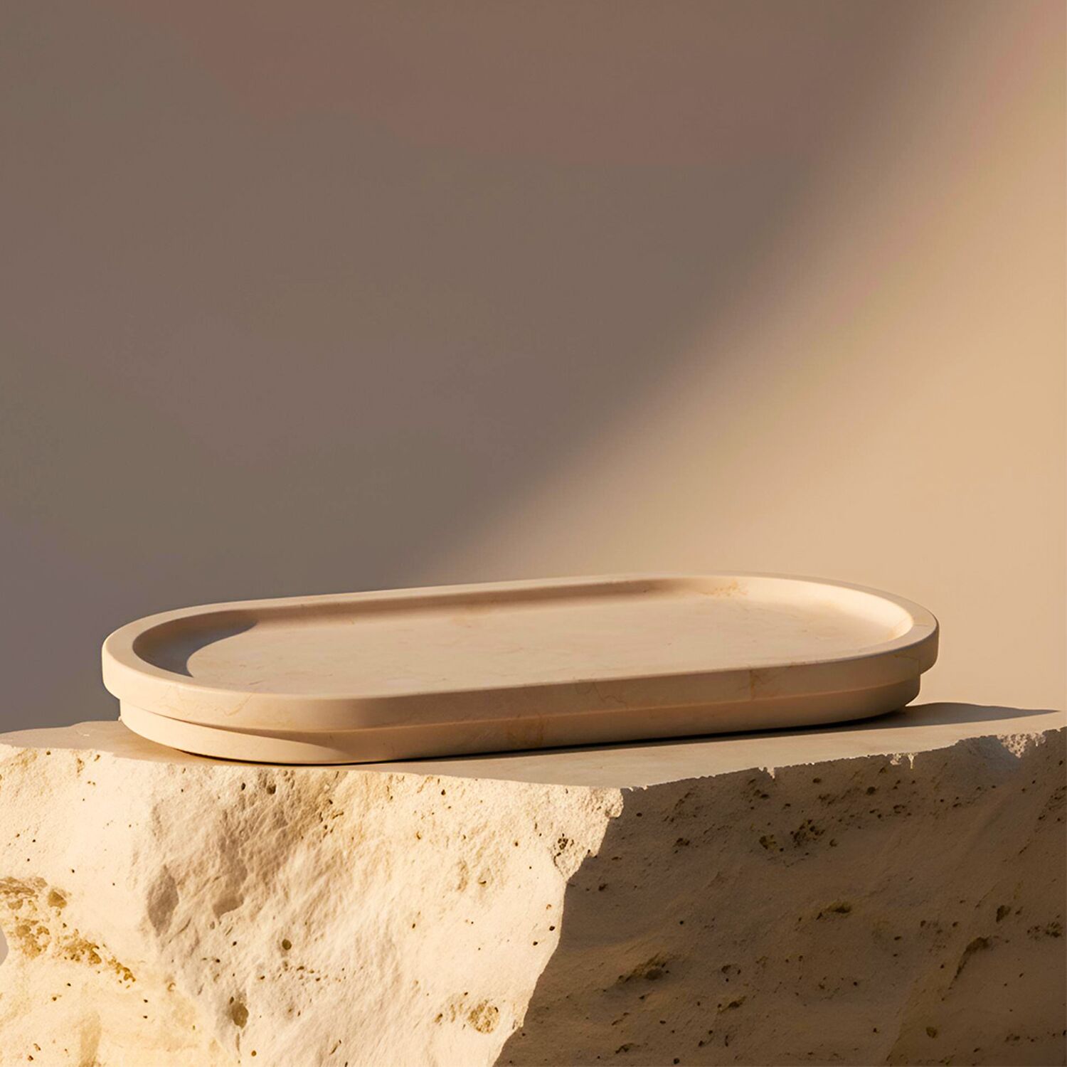 Plateau LUCCA en marbre naturel