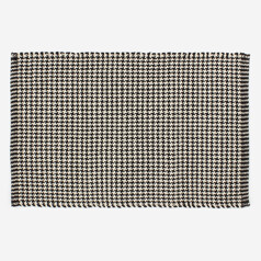 Tapis de bain noir et blanc...