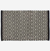 Tapis de bain noir et blanc...