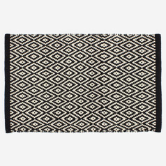 Tapis de bain noir et blanc...