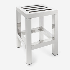 Tabouret PLAZZA en inox
