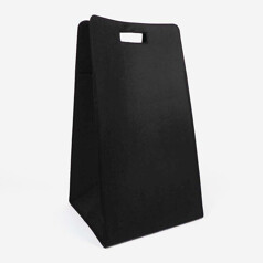 Panier à linge noir feutre...