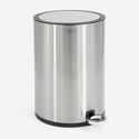 Poubelle à pédale inox mat 3L Step