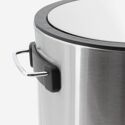 Poubelle à pédale inox mat 3L Step