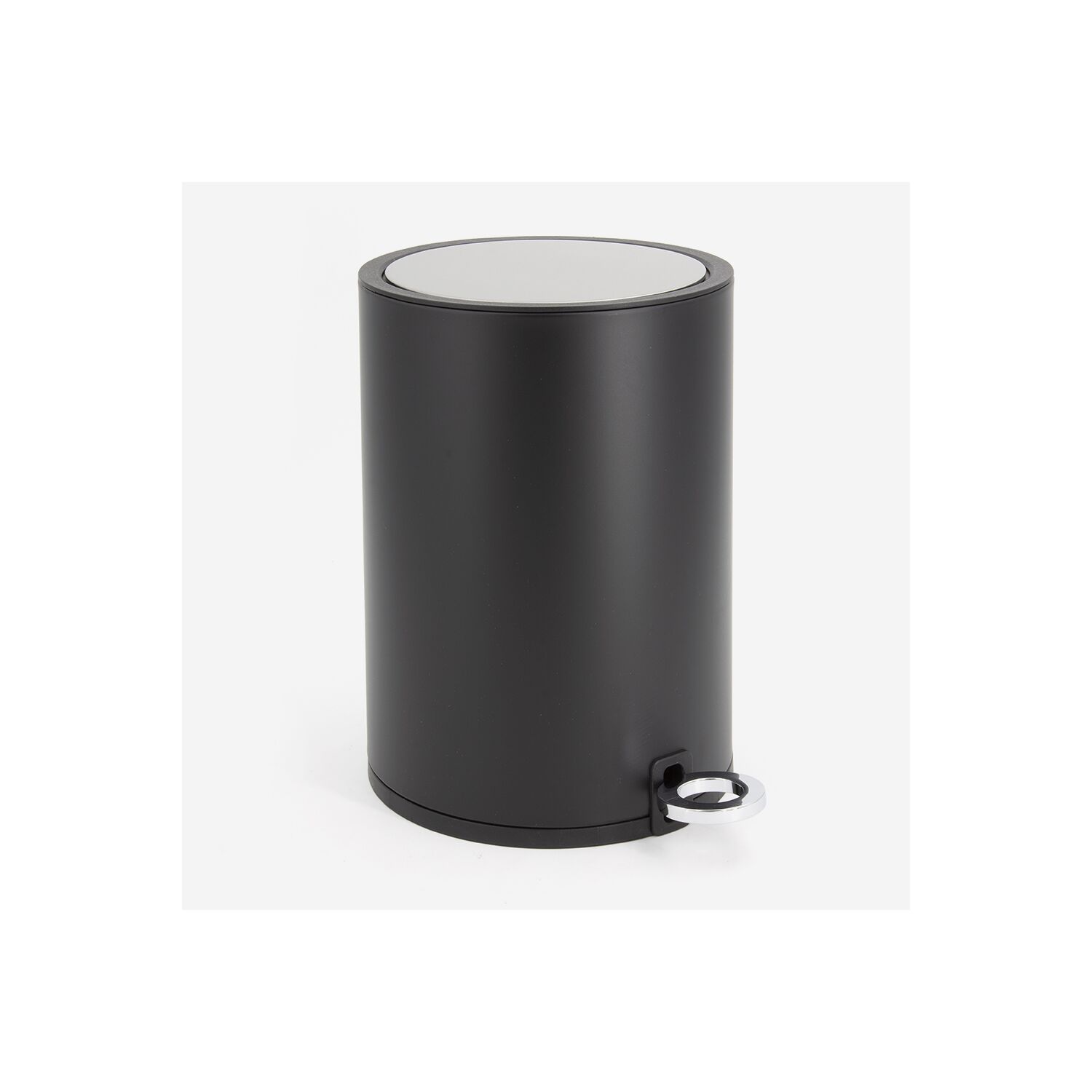 Poubelle à pédale noir mat 3L Step