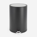 Poubelle à pédale noir mat 3L Step