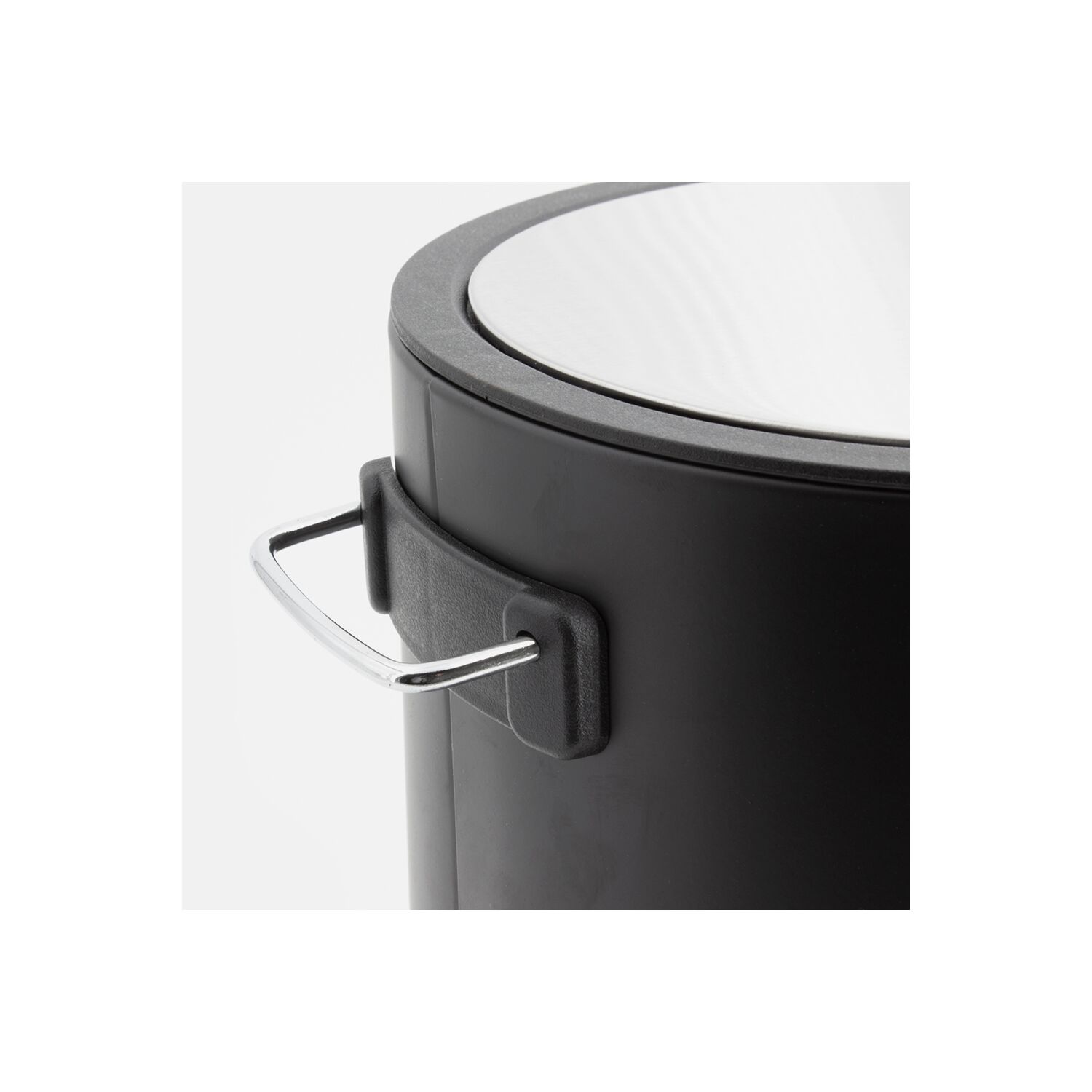 Poubelle à pédale noir mat 3L Step