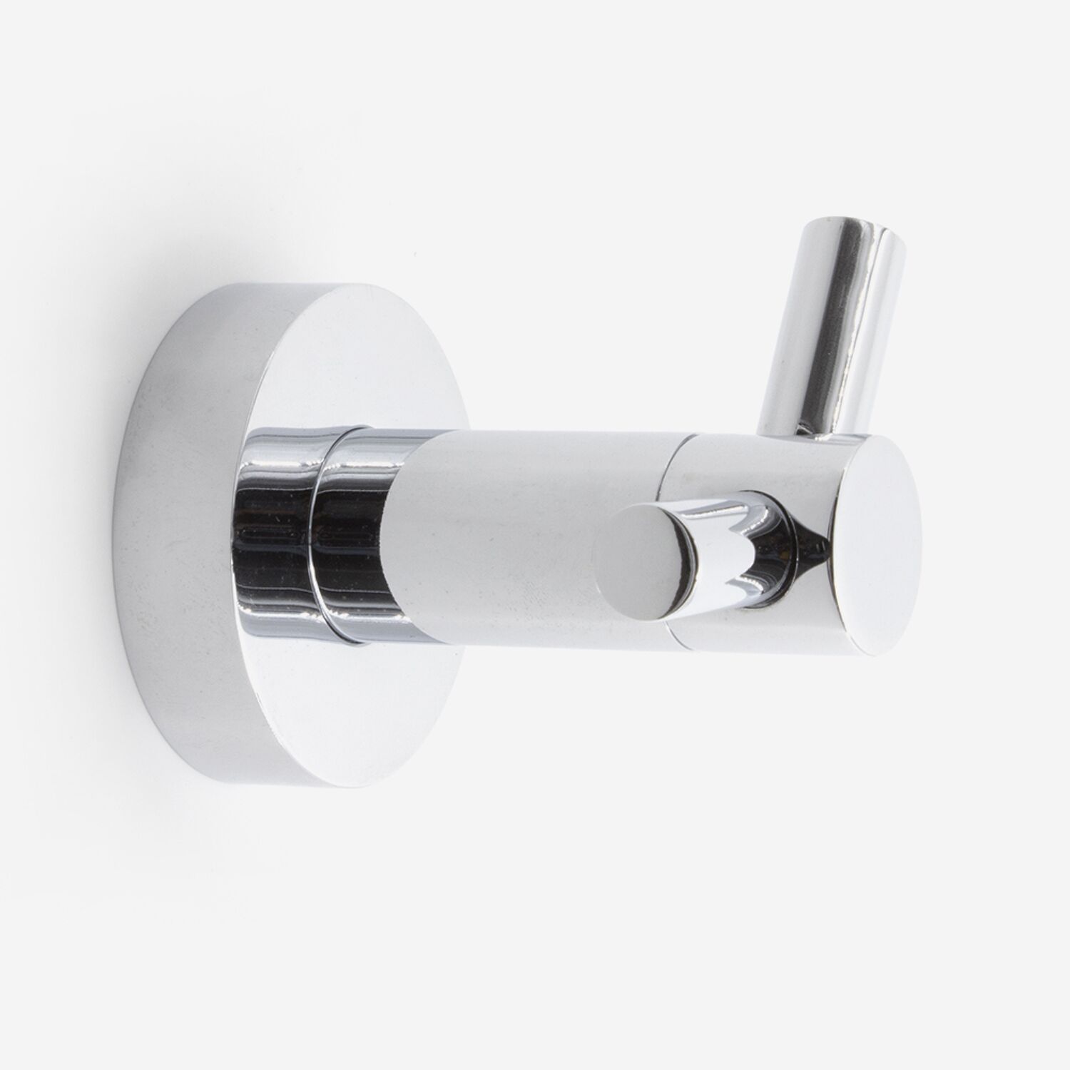 Patère salle de bain 2 têtes inox brillant - Hotel