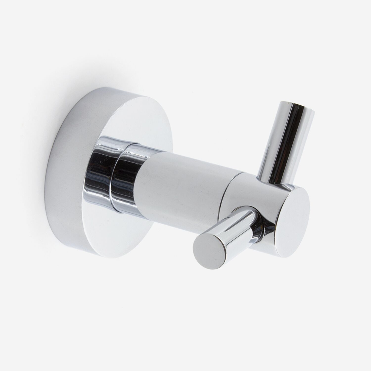 Patère salle de bain 2 têtes inox brillant - Hotel