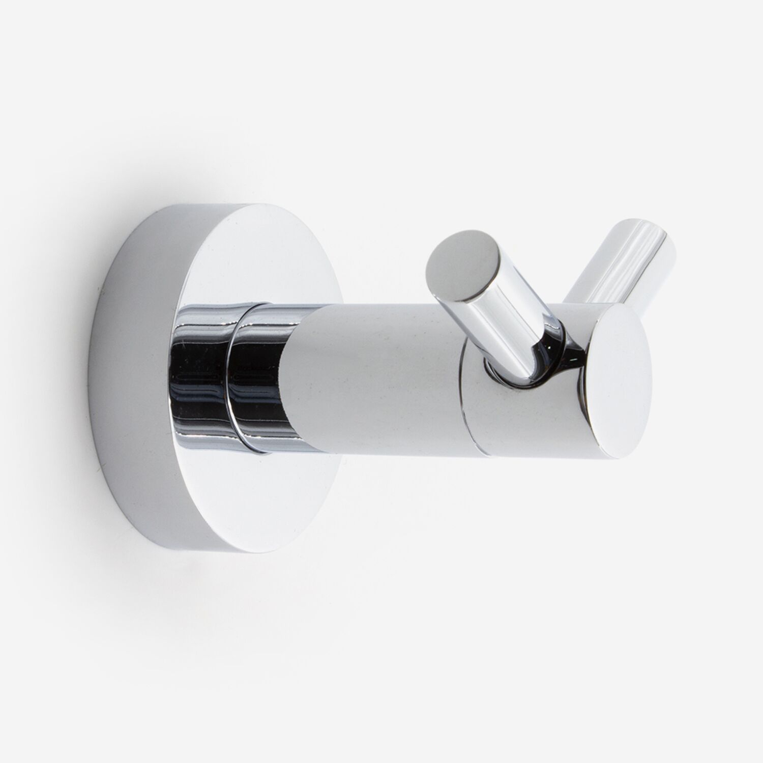 Patère salle de bain 2 têtes inox brillant - Hotel