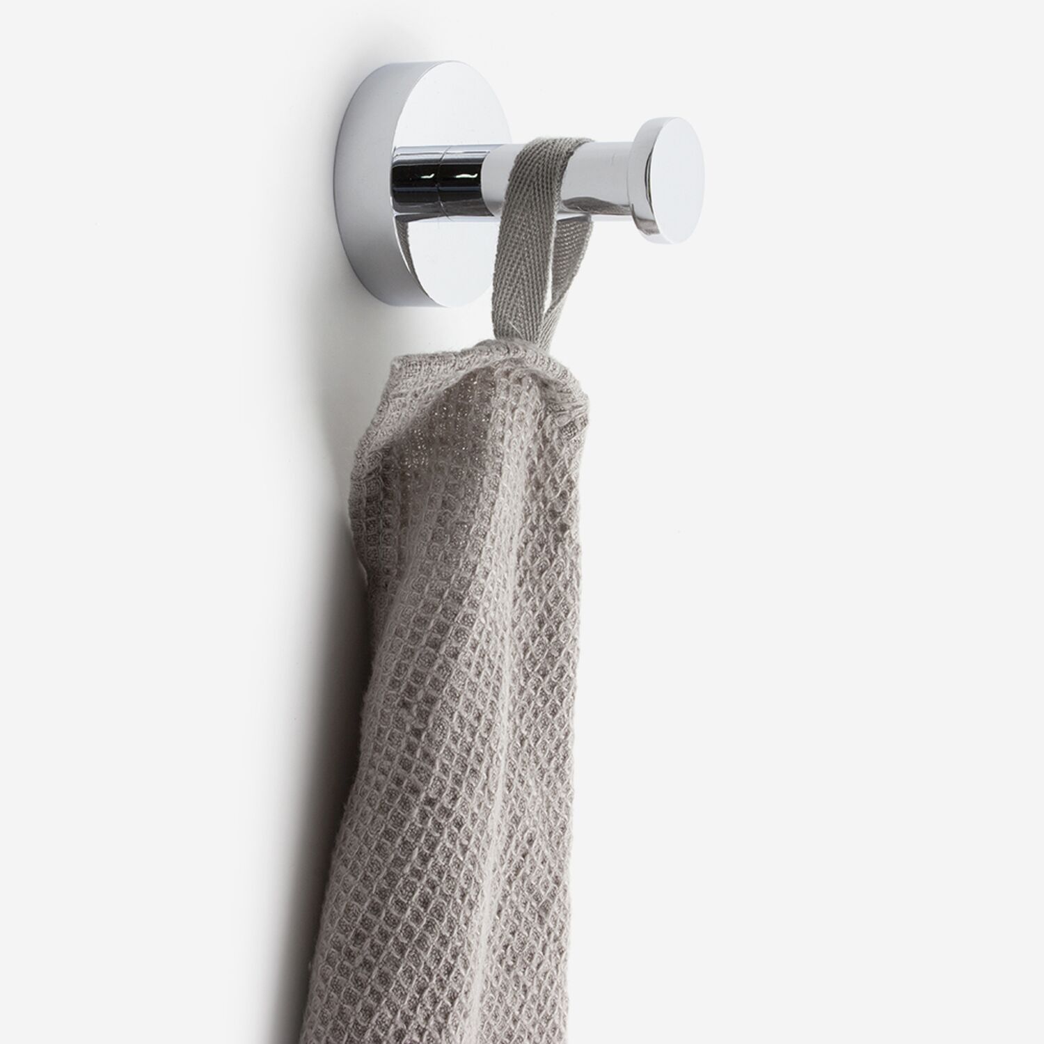 Patère salle de bain 1 tête inox brillant - Hotel