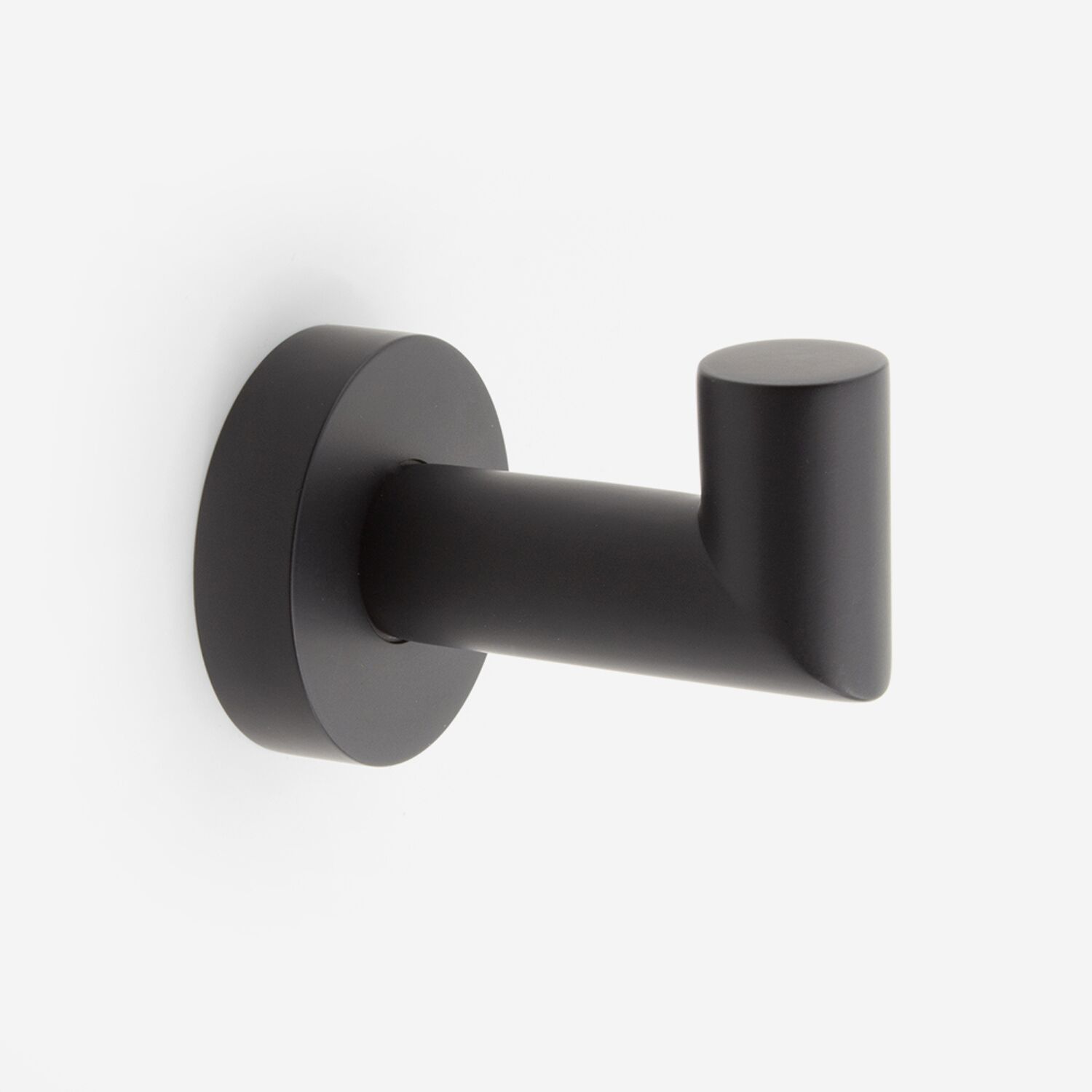 Patère salle de bain coudée noir mat - Chicago