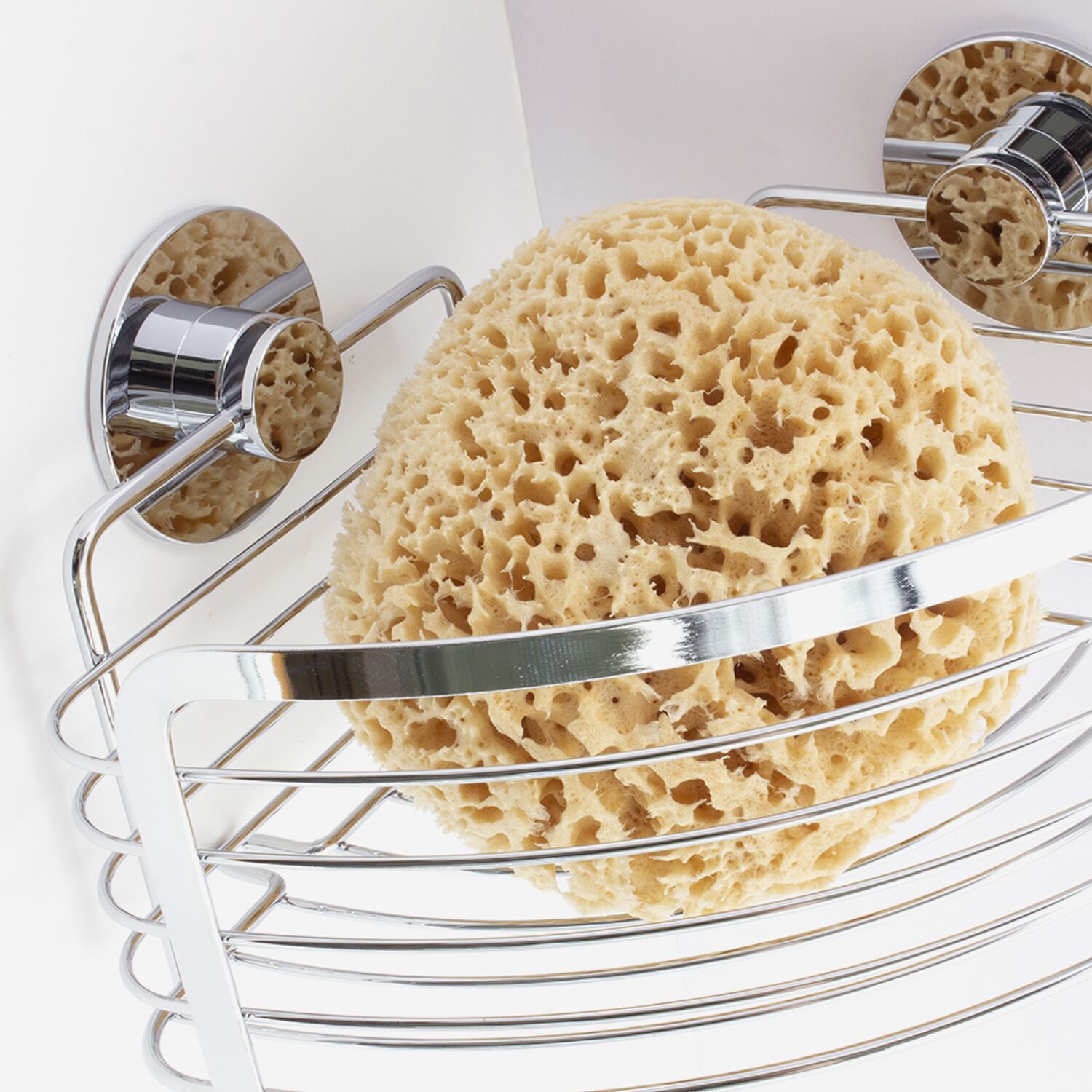 Panier d'angle inox brillant SILVER