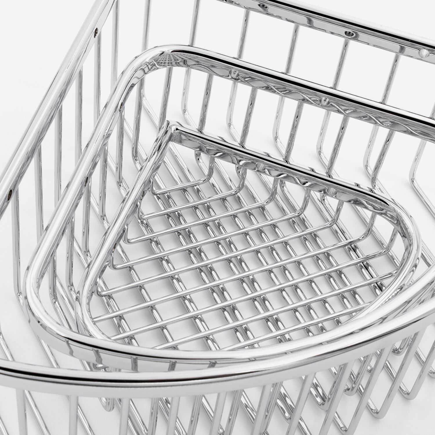 Panier angle PM inox brillant - Remix