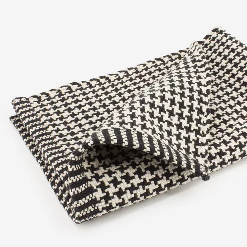 Tapis de bain noir et blanc...