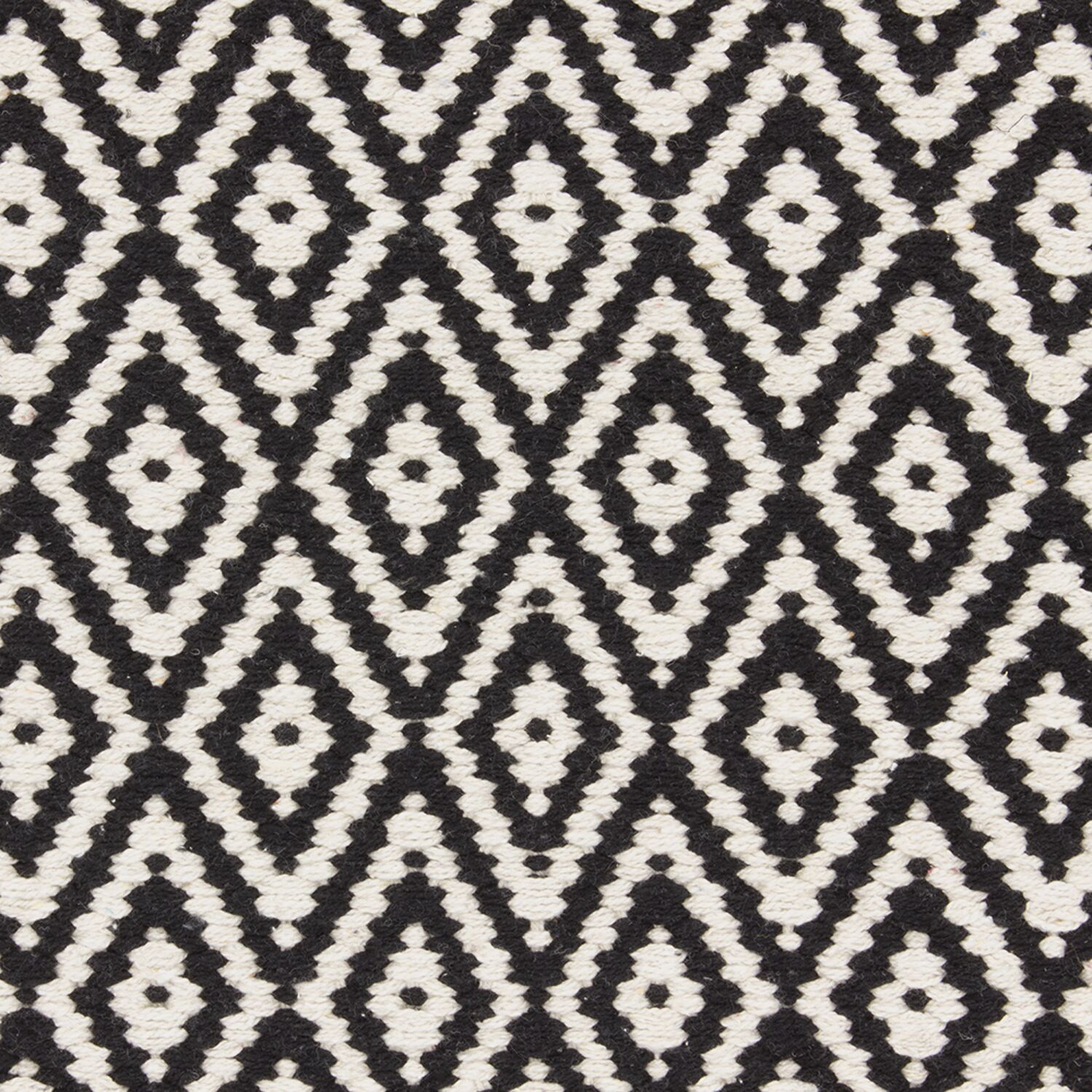 Tapis de bain noir et blanc LOSANGE