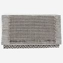 Tapis de bain noir et blanc LOSANGE