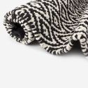 Tapis de bain noir et blanc LOSANGE