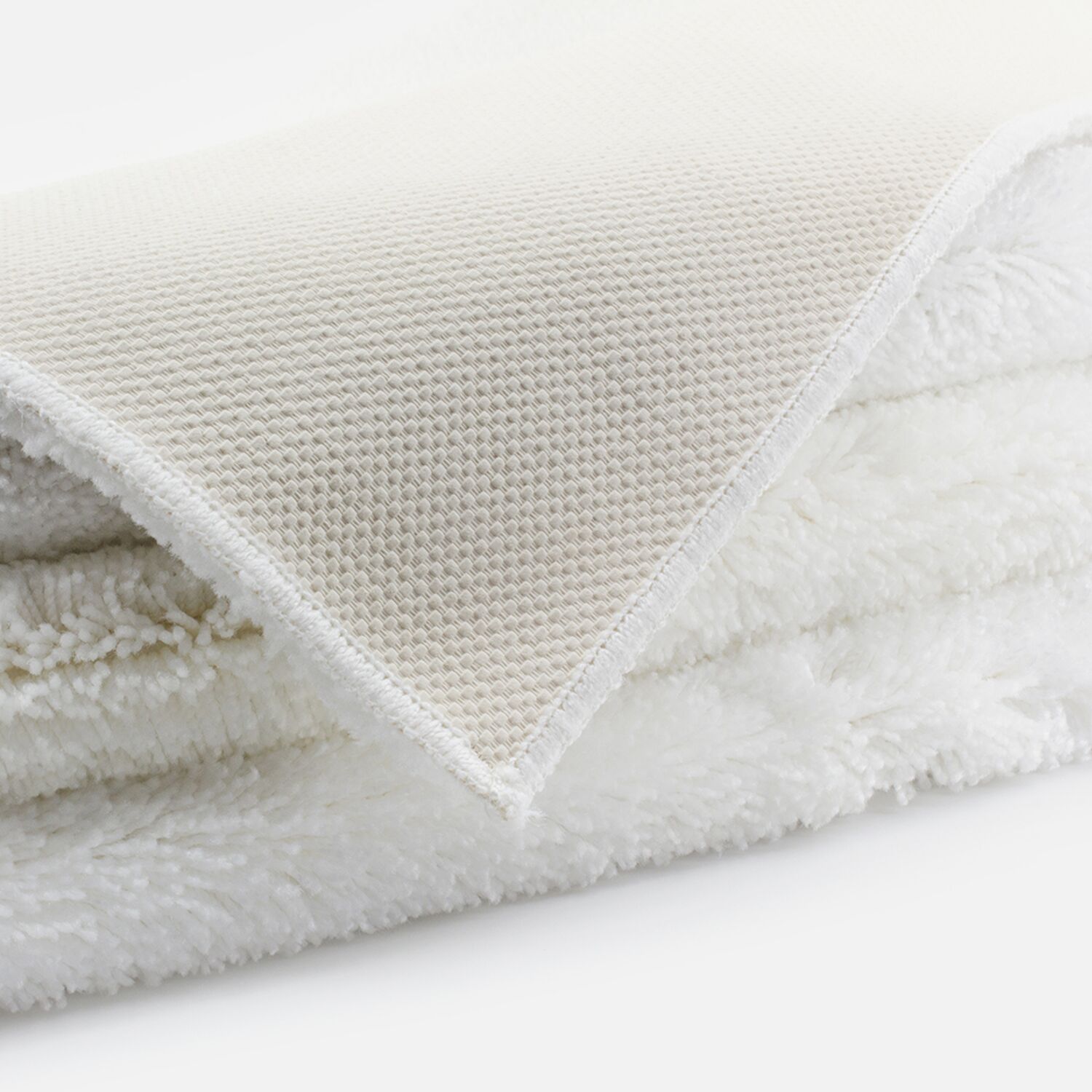 Tapis de bain blanc haut de gamme 2500 g/m² - Dolce