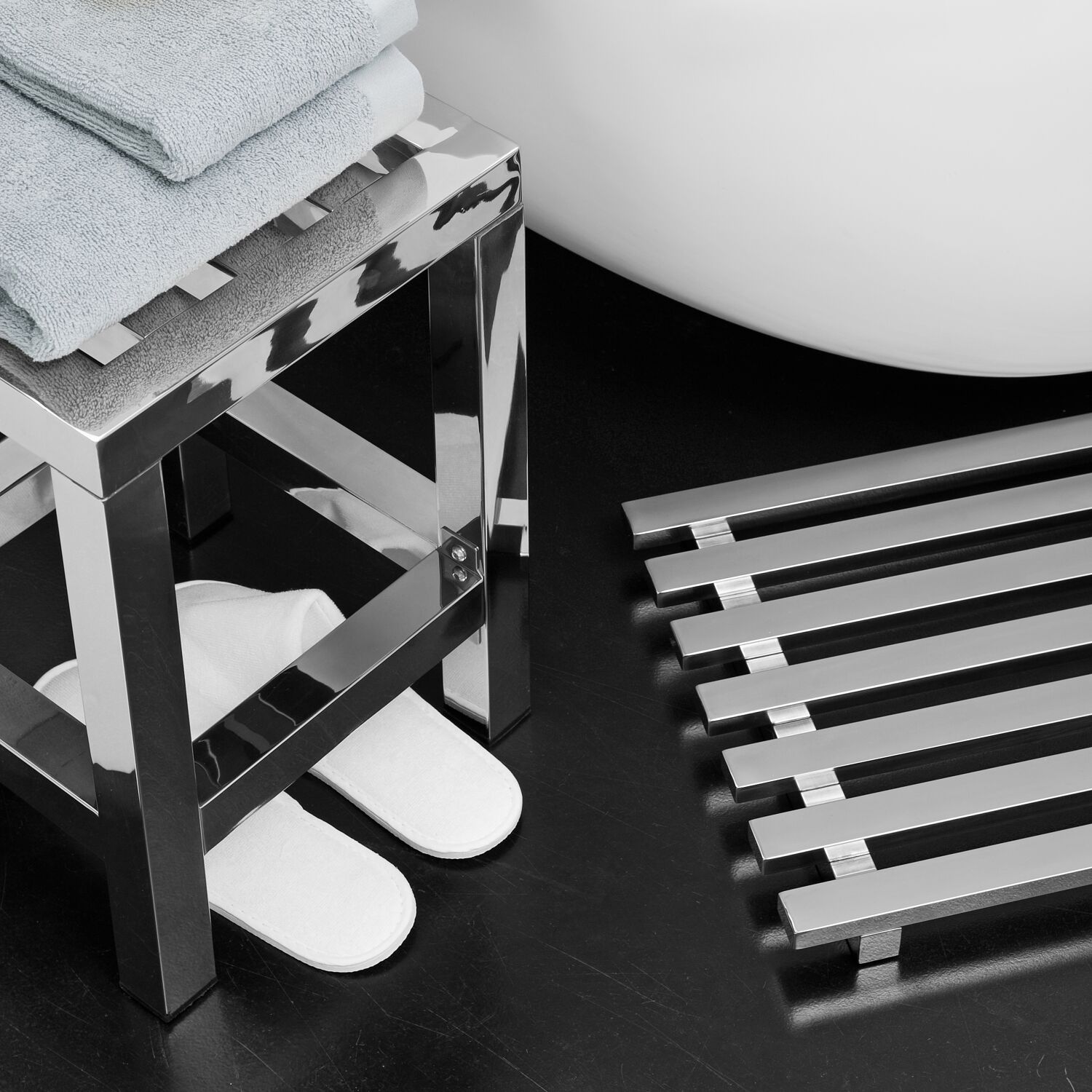 Tabouret PLAZZA en inox