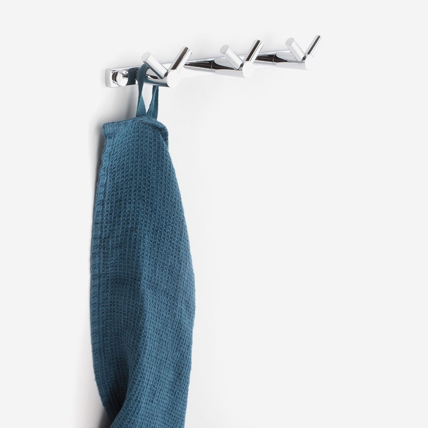 Patère salle de bain 3 têtes inox brillant - Vito