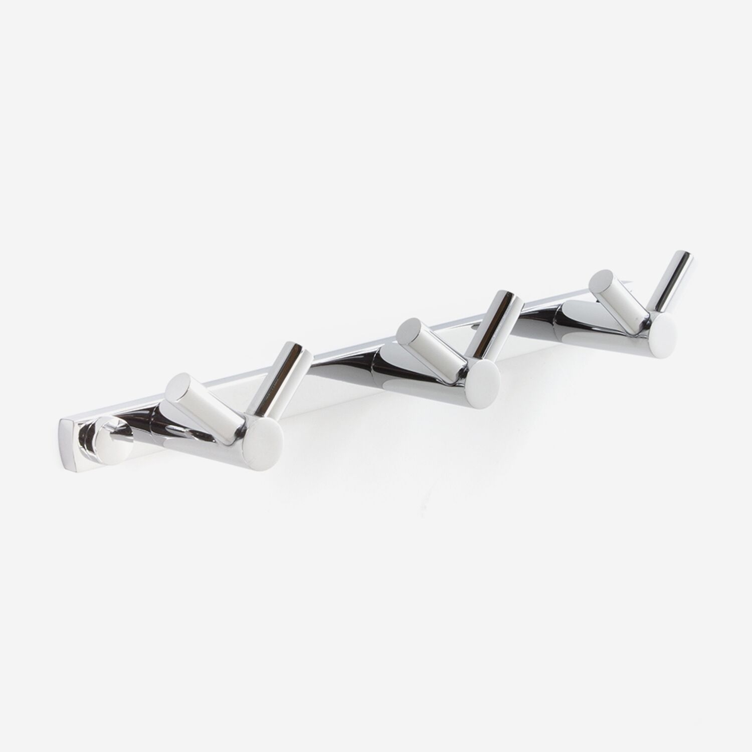 Patère salle de bain 3 têtes inox brillant - Vito