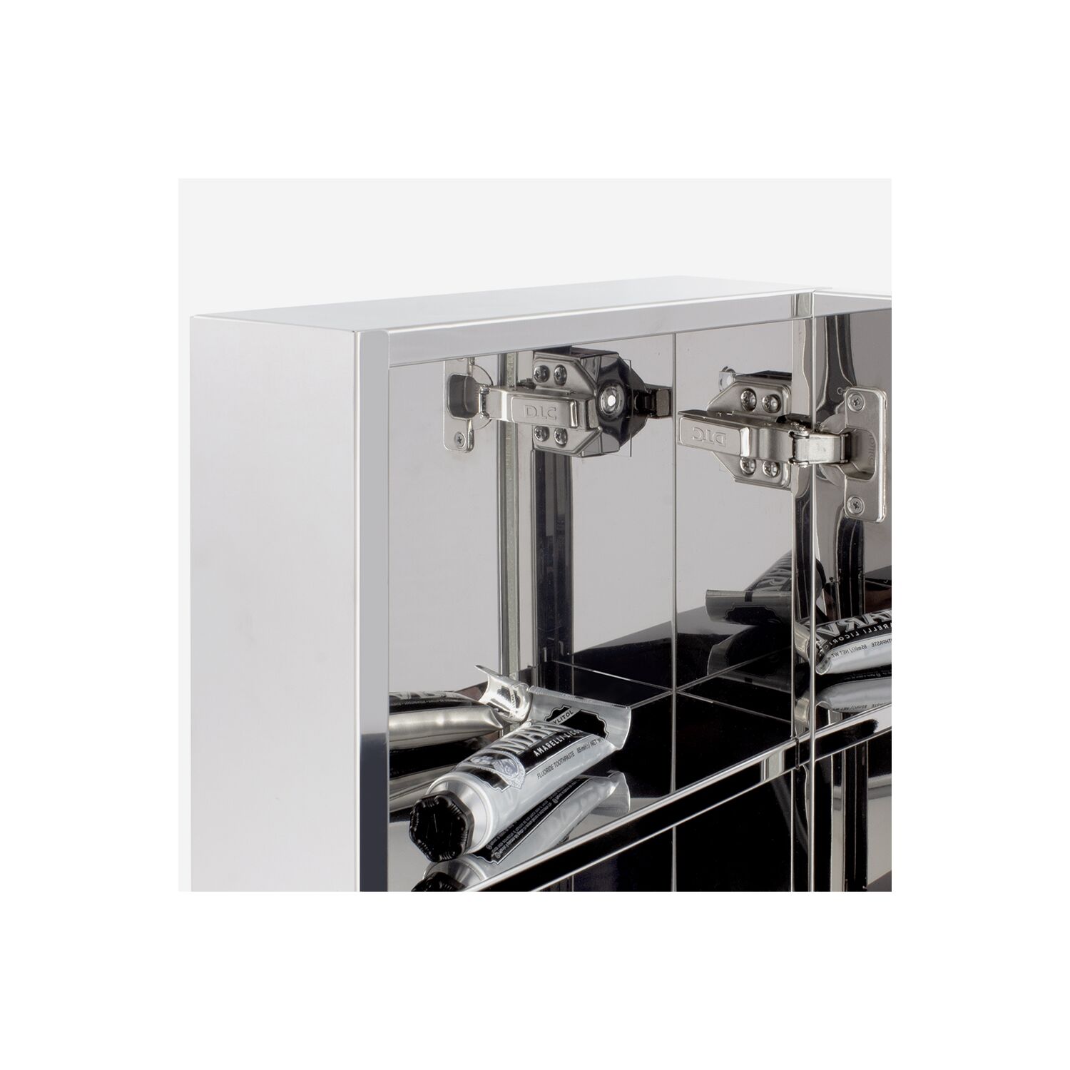 Armoire de toilette 2 portes VICTORY en inox brillant