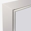 Armoire de toilette 2 portes VICTORY en inox brillant