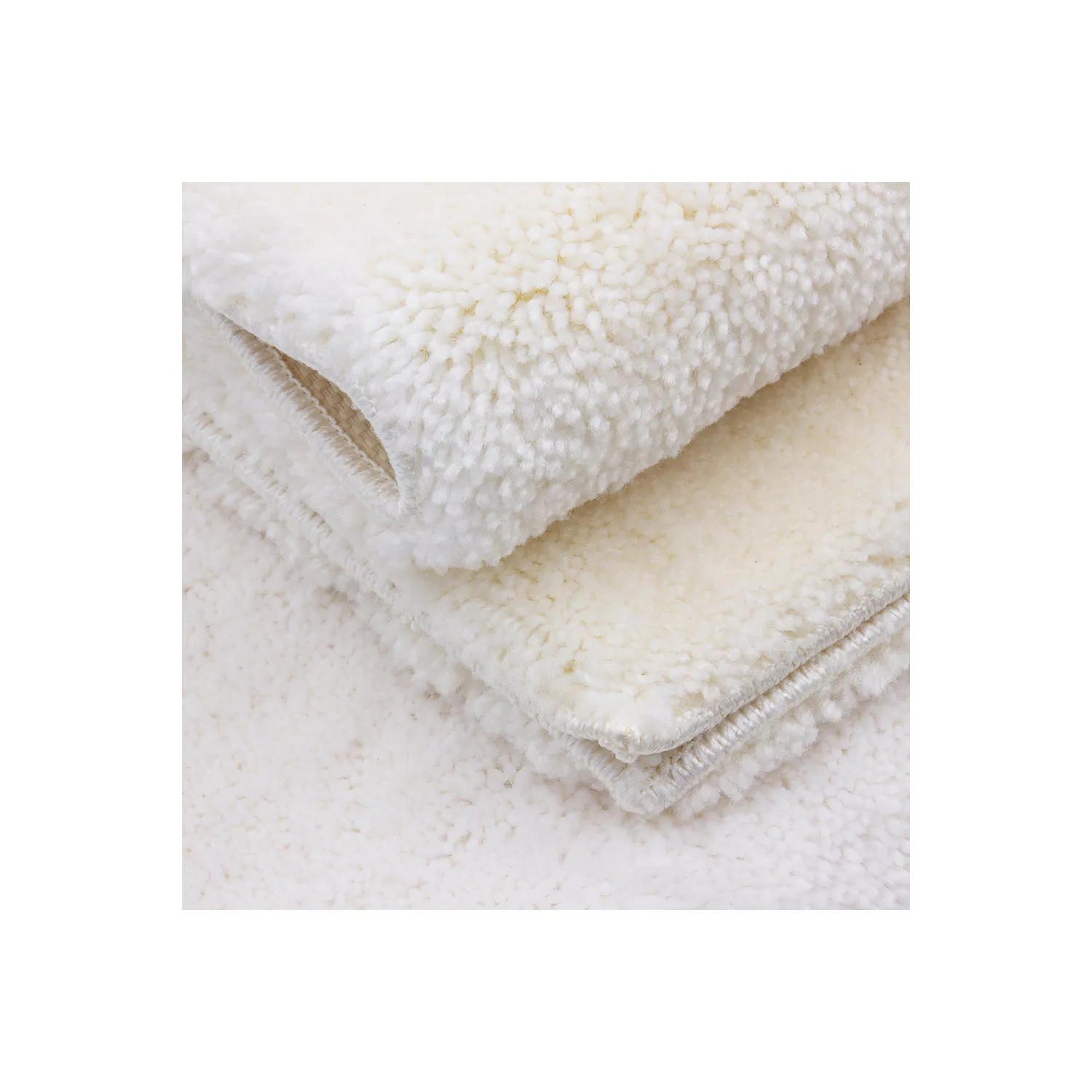 Tapis de bain écru haut de gamme 2500g/m² - Dolce