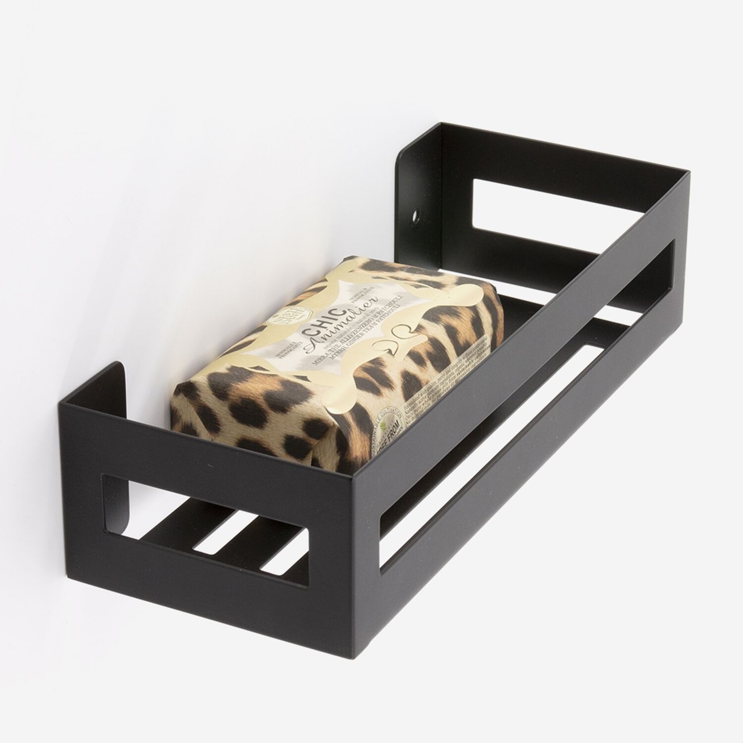 Etagère murale de salle de bain noir - CLASS