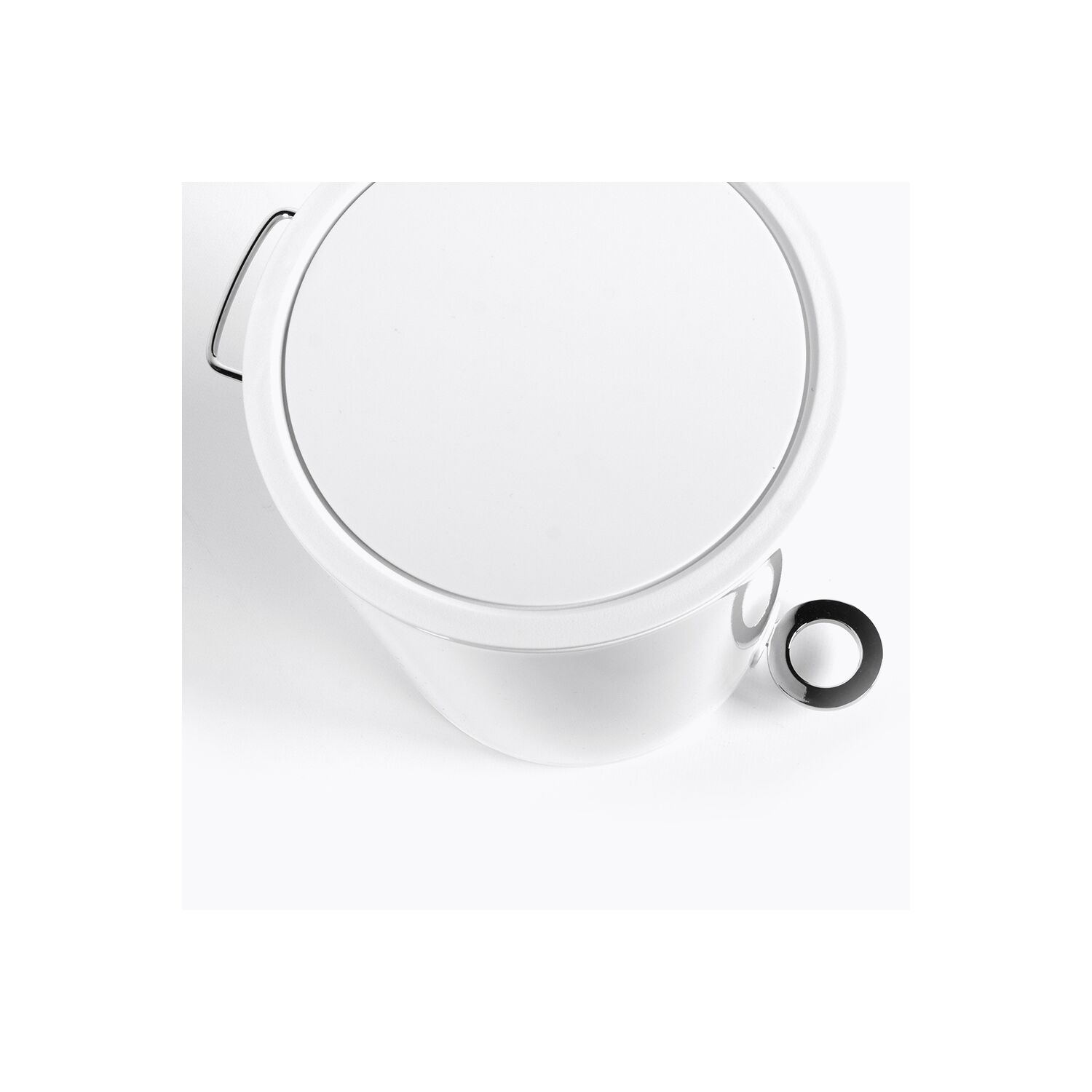 Poubelle à pédale blanc brillant 3L STEP