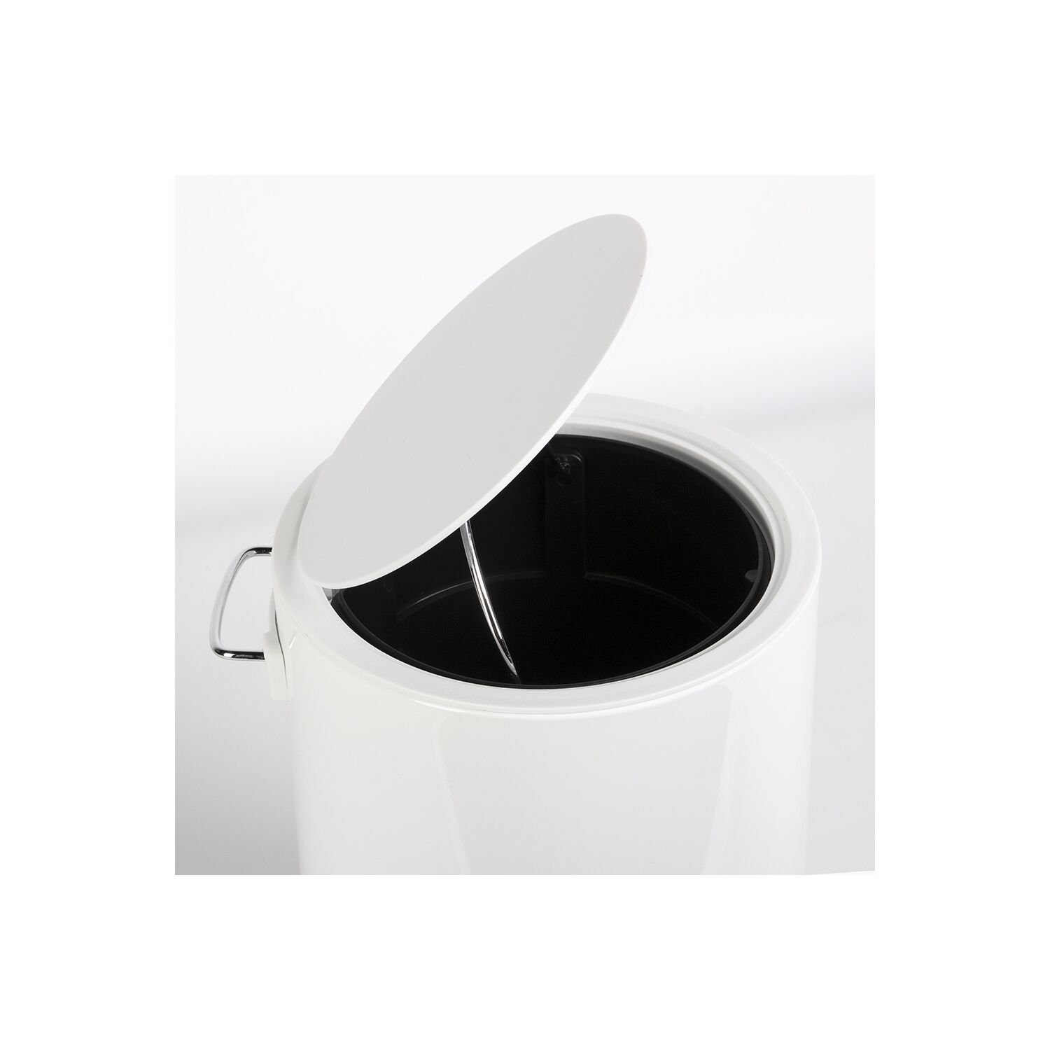 Poubelle à pédale blanc brillant 3L STEP