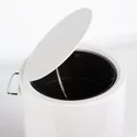 Poubelle à pédale blanc brillant 3L STEP