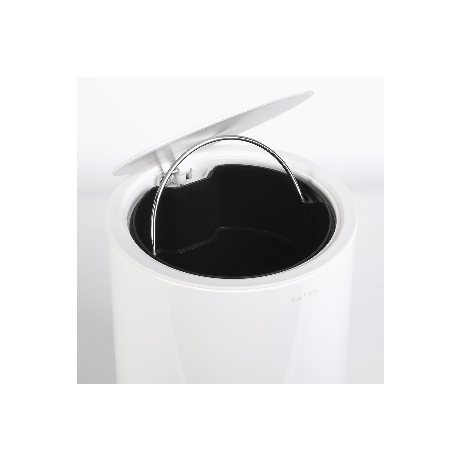 Poubelle à pédale blanc brillant 3L STEP