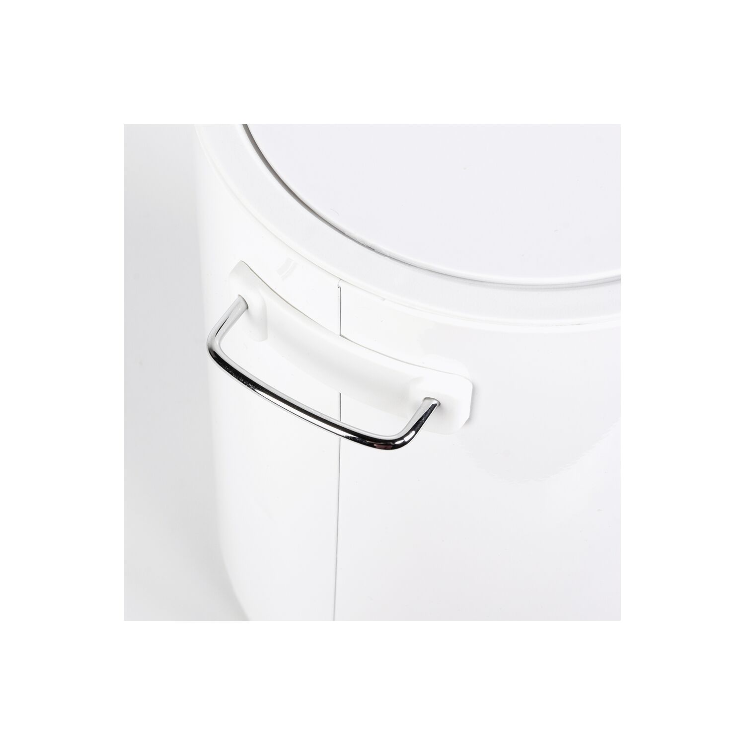 Poubelle à pédale blanc brillant 3L STEP